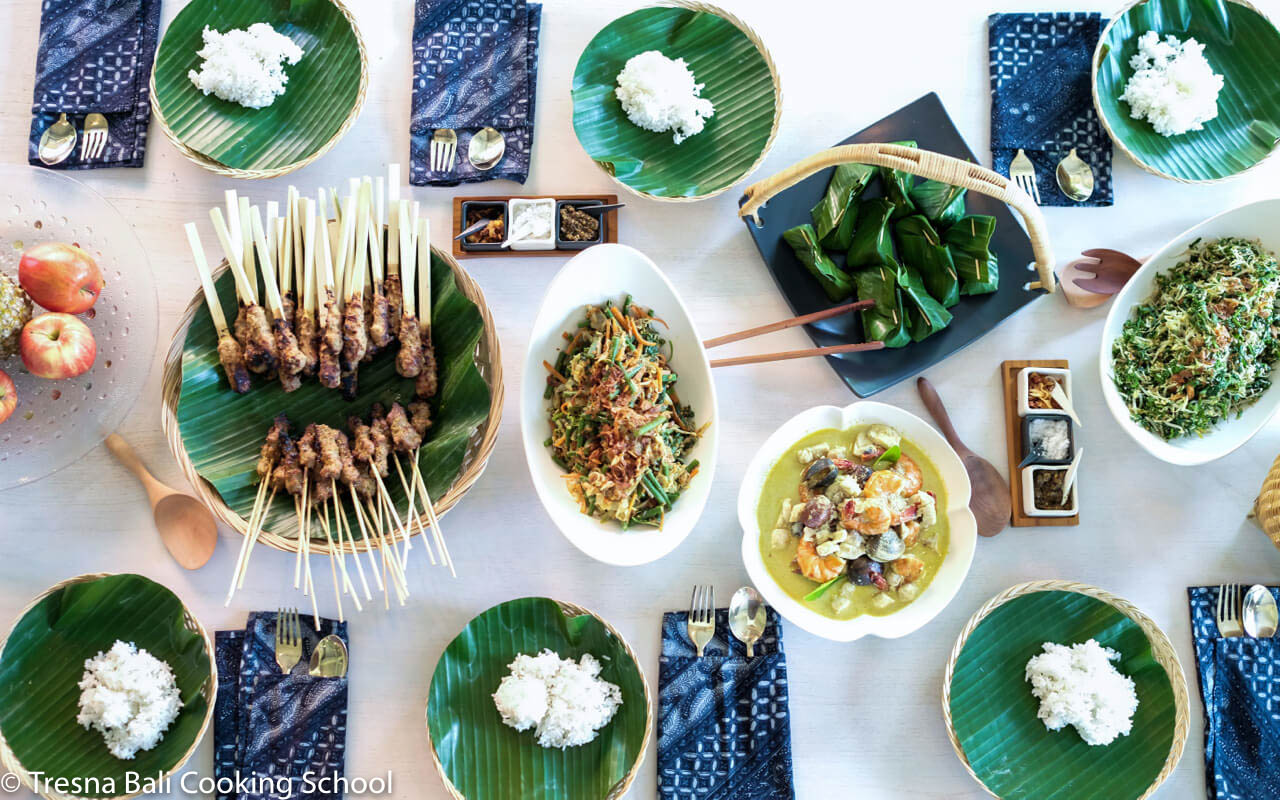 Authentic Balinese Feast at Tresna Bali Cooking School.