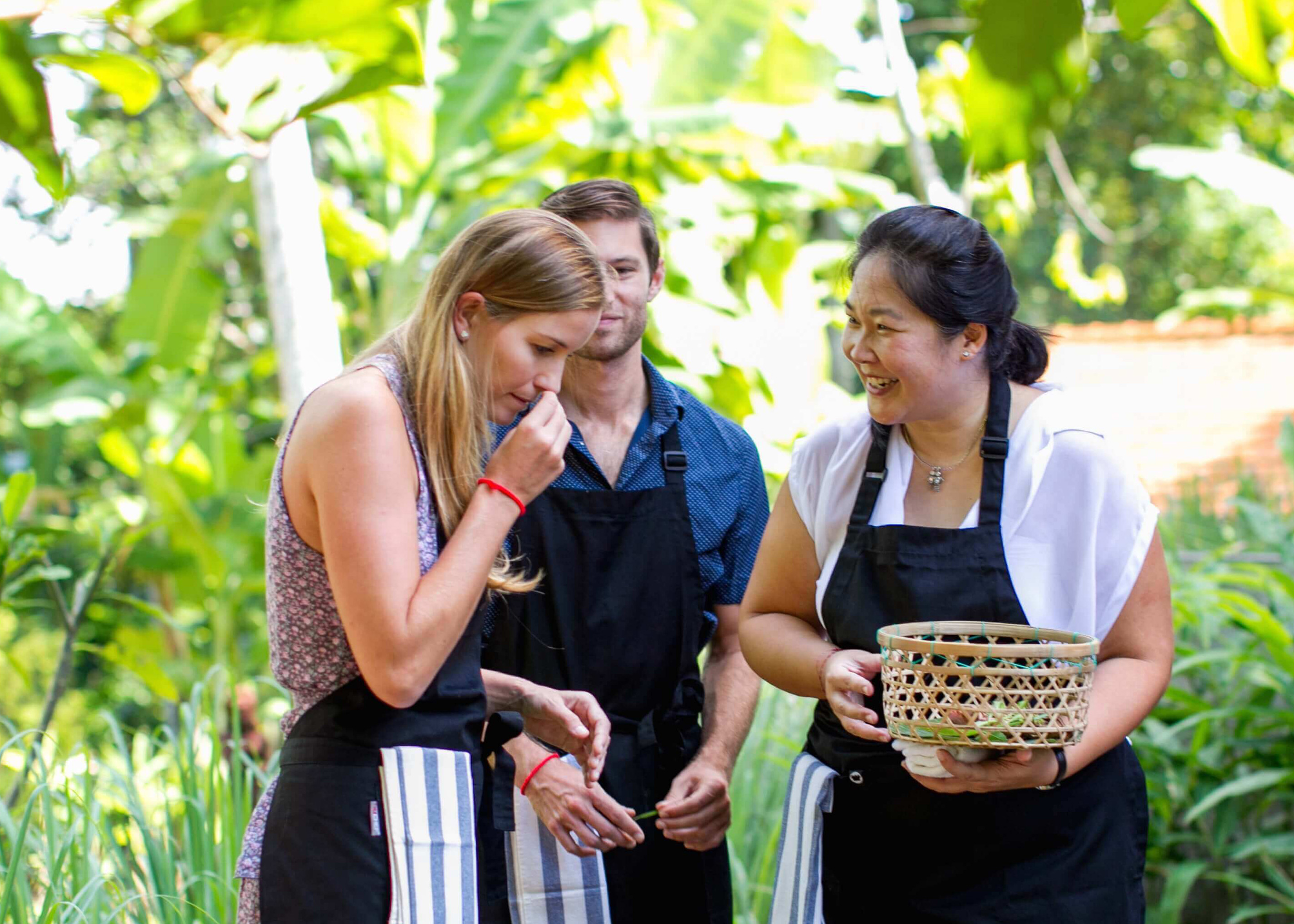 Pick your own ingredients from our Organic Garden.
