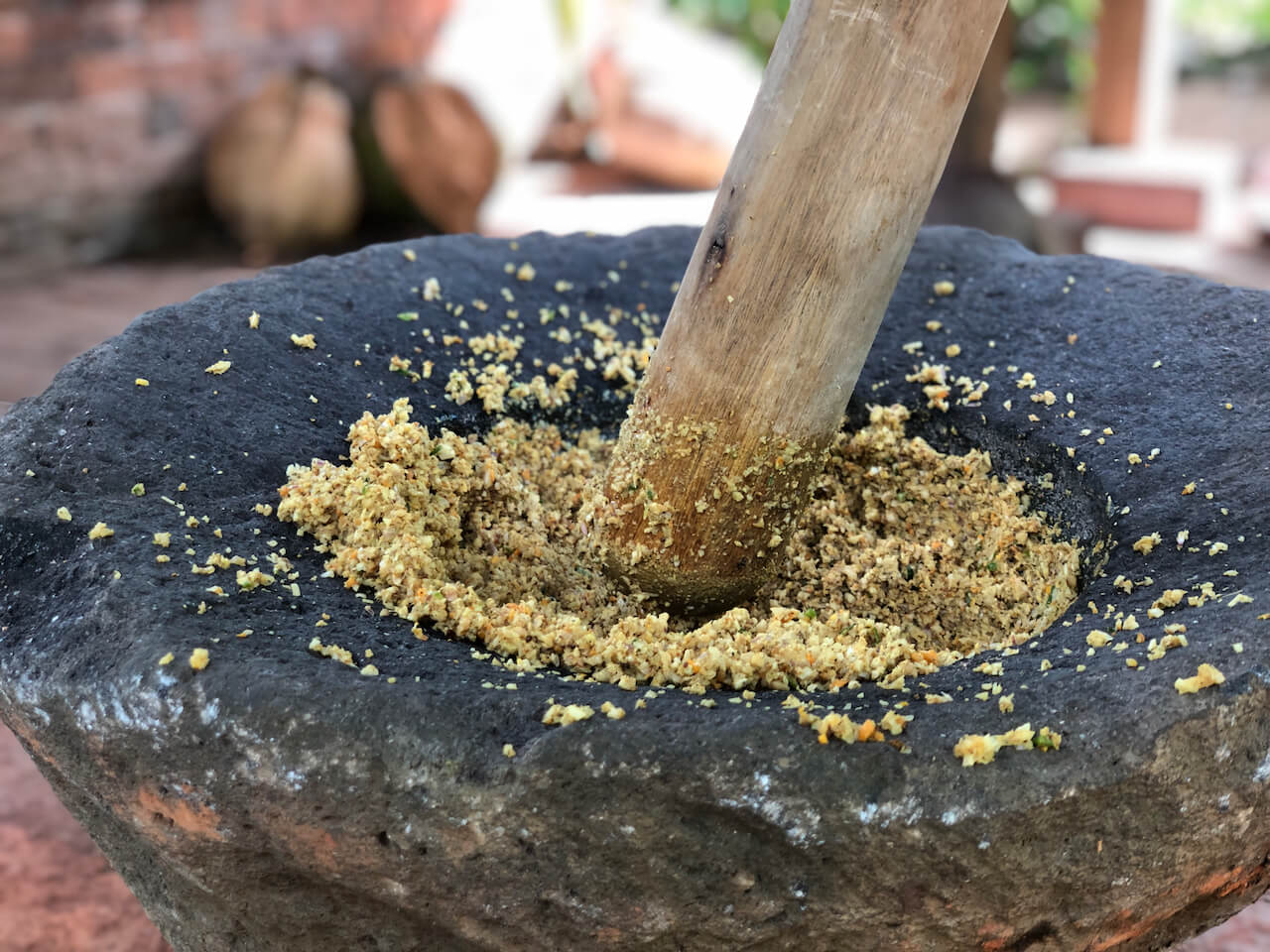 Pound your own spices in our mortar and pestle.